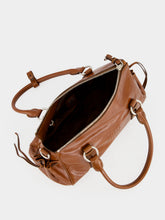 Miu Miu Palisander Shiny Leather Handbag
