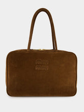 Miu Miu Cocoa Brown Suede Beau Shoulder Bag