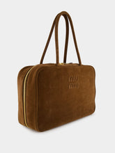 Miu Miu Cocoa Brown Suede Beau Shoulder Bag