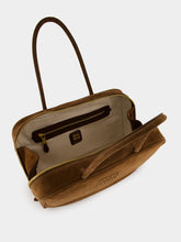 Miu Miu Cocoa Brown Suede Beau Shoulder Bag