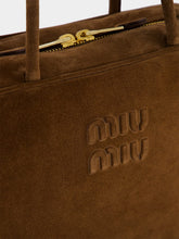 Miu Miu Cocoa Brown Suede Beau Shoulder Bag
