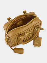 Miu Miu Caramel Arcadie Matelassé Leather Small Bag