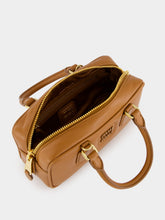 Miu Miu Cognac Brown Arcadie Leather Bag