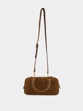Miu Miu Cocoa Brown Suede Arcadie Top-Handle Bag