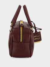 Miu Miu Burgundy Arcadie Matelassé Nappa Bag