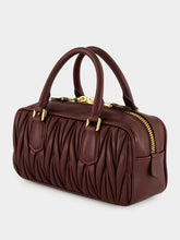 Miu Miu Burgundy Arcadie Matelassé Nappa Bag