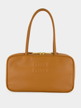 Miu Miu Cognac Medium Leather Top-Handle Bag