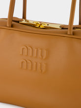Miu Miu Cognac Medium Leather Top-Handle Bag