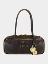 Miu Miu Coffee Brown Beau Leather Bag
