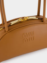 Miu Miu Cognac Brown Beau Small Leather Bag