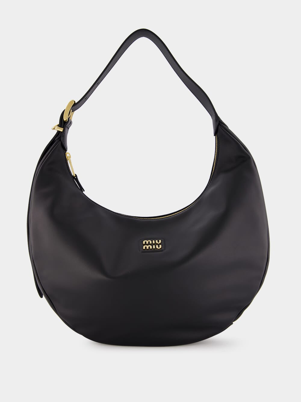 Black Leather Hobo Bag