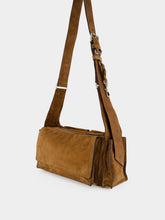 Miu Miu Cocoa Utilitaire Suede Shoulder Bag