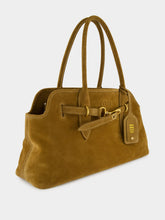 Brown Aventure Suede Shoulder Bag