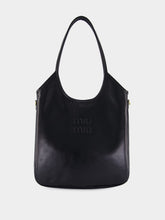 Miu Miu Black Leather Ivy Tote Bag