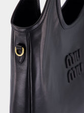 Miu Miu Black Leather Ivy Tote Bag