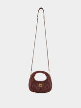 Miu Miu Bordeaux Wander Matelassé Nappa Mini Hobo Bag