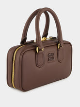 Miu Miu Briarwood Brown Arcadie Leather Mini Bag