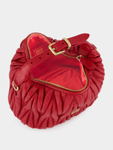 Miu Miu Red Matelassé Nappa Leather Mini Pouch