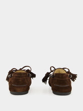 Miu Miu Brown Suede Tassel Loafers