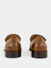 Miu Miu Cognac Brown Leather Loafers