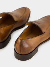 Miu Miu Cognac Brown Leather Loafers
