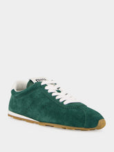Miu Miu Green Plume Suede Sneakers