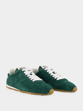 Miu Miu Green Plume Suede Sneakers