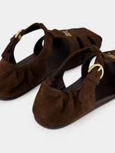 Miu Miu Brown Suede Fisherman Sandals