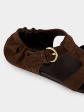 Miu Miu Brown Suede Fisherman Sandals