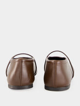 Miu Miu Dark Brown Nappa Leather Ballerinas