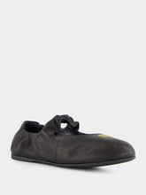 Miu Miu Black Nappa Leather Ballerinas