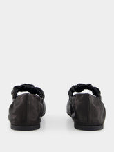 Miu Miu Black Nappa Leather Ballerinas