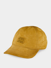 Miu Miu Honey Suede Baseball Cap