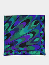 Pucci Emerald Onde & Iride Silk Twill Carré