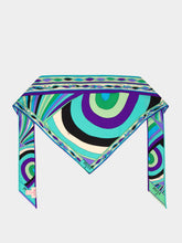 Pucci Iride Print Silk Triangular Scarf