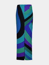 Pucci Emerald Printed Viscose Maxi Skirt
