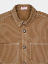 Pucci Marmo Print Canvas Jacket in Taupe