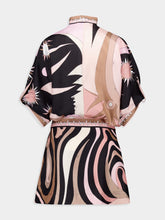 Pucci Stella Print Asymmetric Sleeve Mini Dress