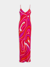 Pucci Marmo Print Silk Maxi Dress