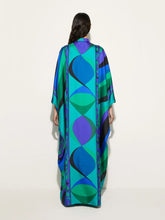Pucci Emerald Pesci Print Loose Fit Kaftan