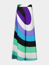 Pucci Iride Print Silk Wide-Leg Trousers
