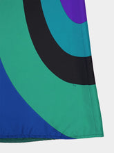 Pucci Emerald Wide-Leg Print Silk Twill Trousers