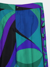Pucci Emerald Printed Straight-Fit Silk Trousers