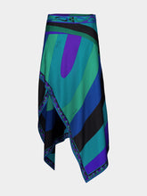 Pucci Emerald Maxi Skirt with Asymmetric Hem