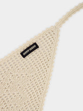 Miu Miu Talco Crochet Cotton Hair Band