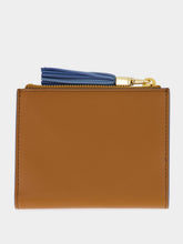 Miu Miu Cognac and Blue Leather Wallet