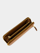 Miu Miu Cognac Large Leather Wallet