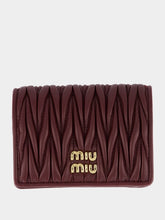 Miu Miu Bordeaux Lambskin Wallet