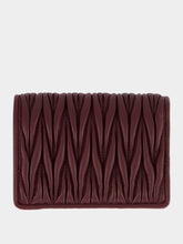 Miu Miu Bordeaux Lambskin Wallet