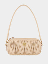 Miu Miu Powder Pink Matelassé Nappa Shoulder Bag
